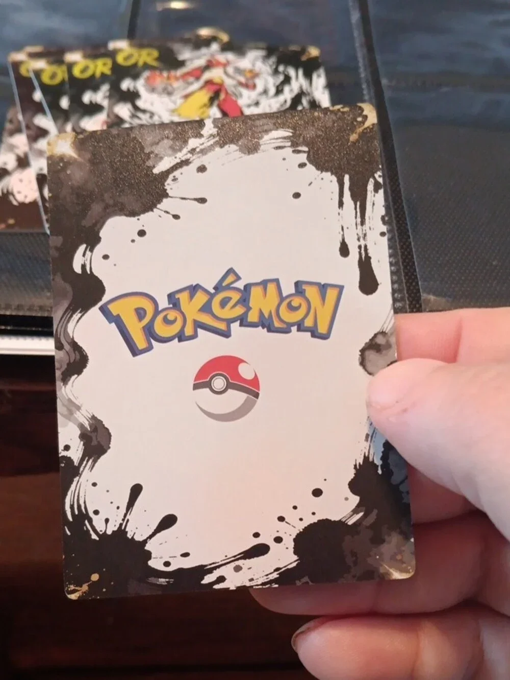 Pokemon Trading Card Orange Yellow Black Gold Accents